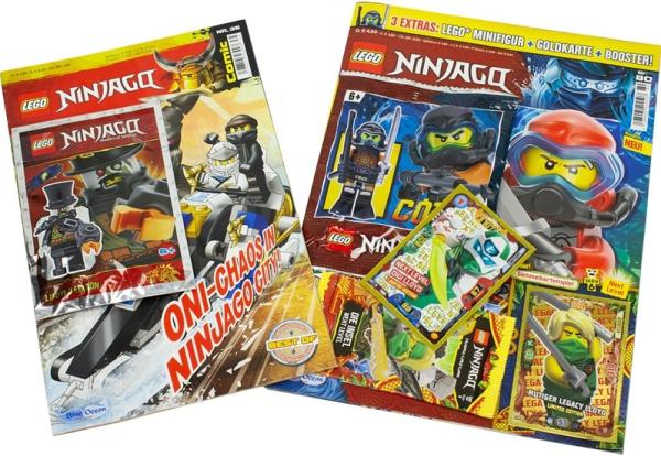 XL-Blindbag Lego Ninjago Helden-Power  (2x Magazines + 2x Lego Extras) Pack 3